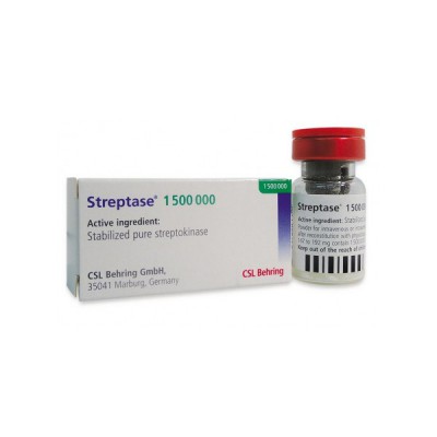 Фото препарата Стрептокиназа Streptase (Стрептаза 1500000 I.E.) 1 флакон